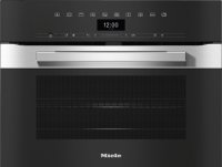 Духовой шкаф компактный с СВЧ Miele H7440BM CLST сталь