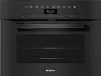 Духовой шкаф компактный с СВЧ Miele H7440BM OBSW черный обсидиан