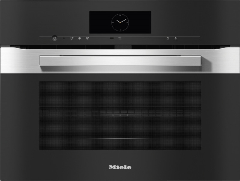 Духовой шкаф компактный с СВЧ Miele H7840BM CLST сталь - купить в Санкт-Петербурге и России